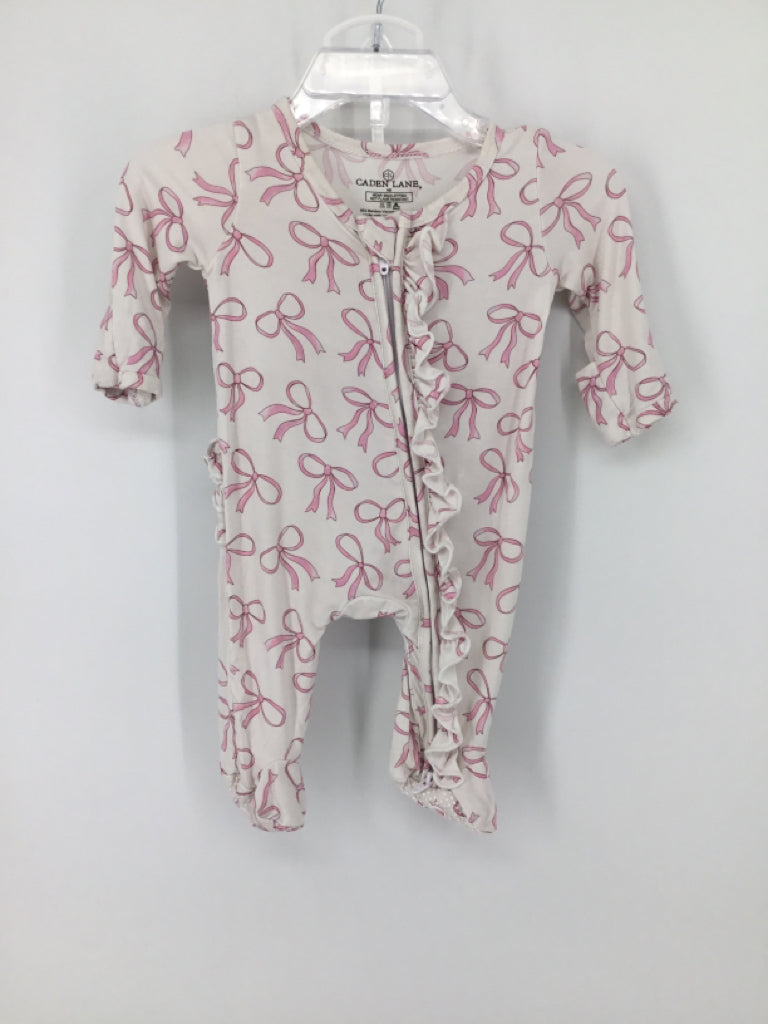 Caden Lane Child Size Newborn Pink Sleepers