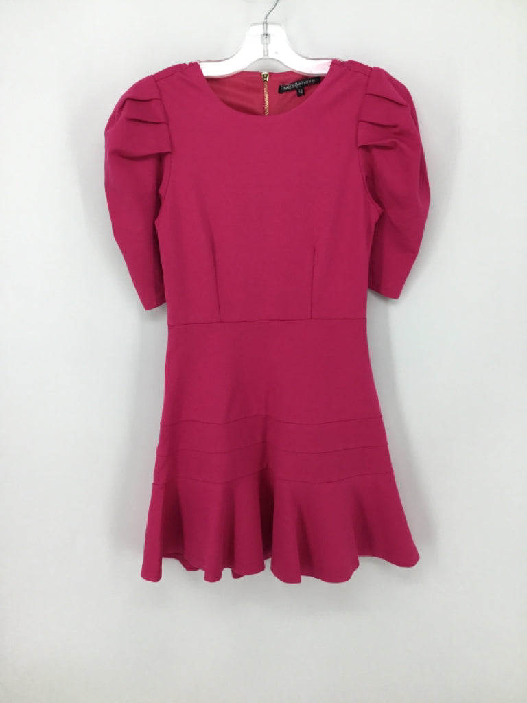 Miss Behave Girls Child Size 12 Pink Dress - girls