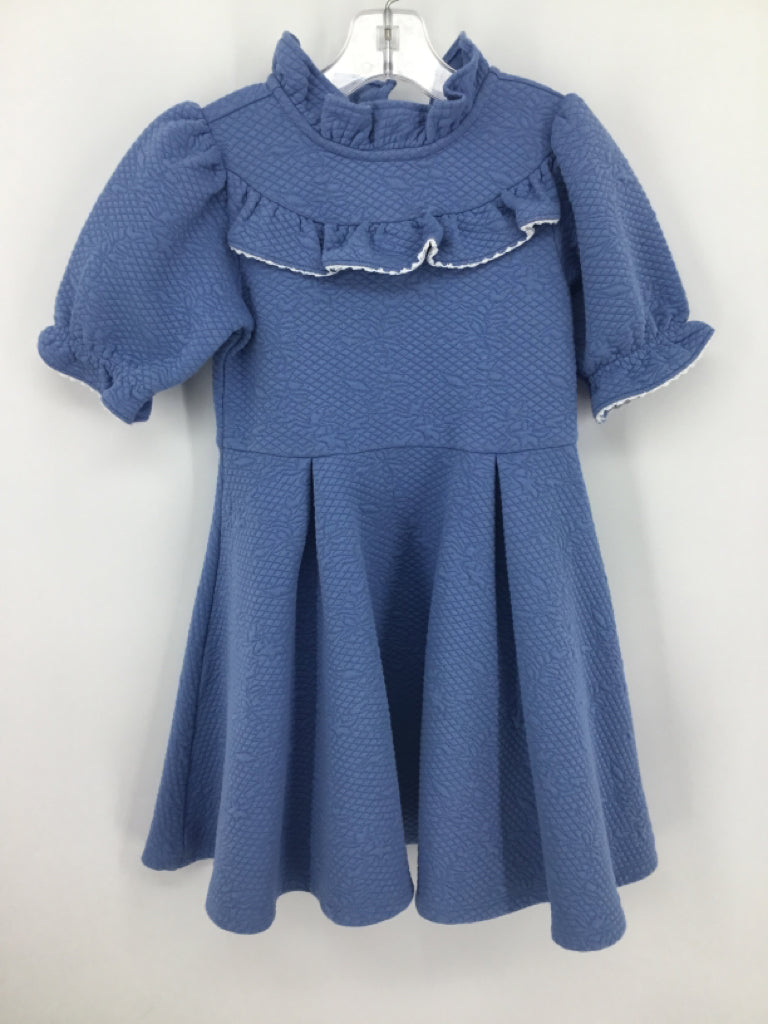 Janie and Jack Child Size 6 Blue Dress - girls