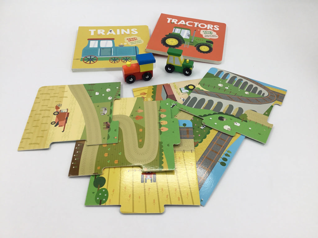Simon & Schuester Book & Wooden Toy Set