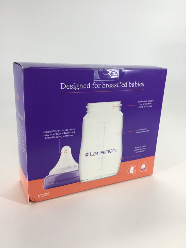 Lansinoh Feeding Bottles W/ NaturalWave Nipples - 3pk