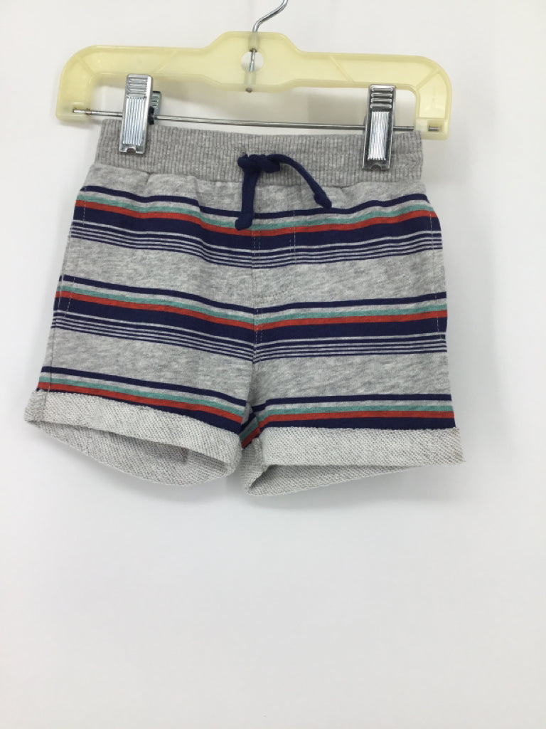 Splendid Child Size 3-6 Months Gray Stripe Shorts - boys
