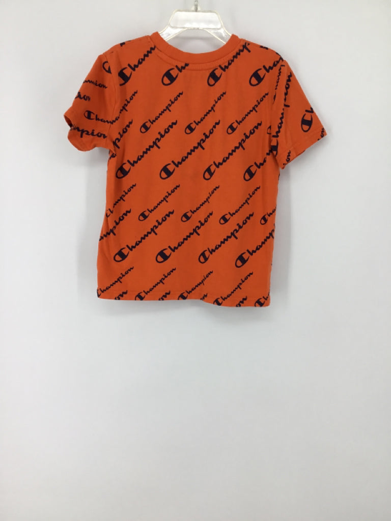 Champion Child Size 7 Orange Print T-shirt - boys
