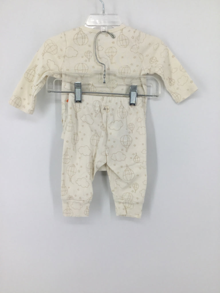 Baby Gap Child Size 3-6 Months Cream Print Outfit - boys