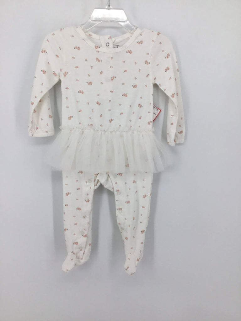 Laughing Llama Child Size 9 Months White Outfit - girls