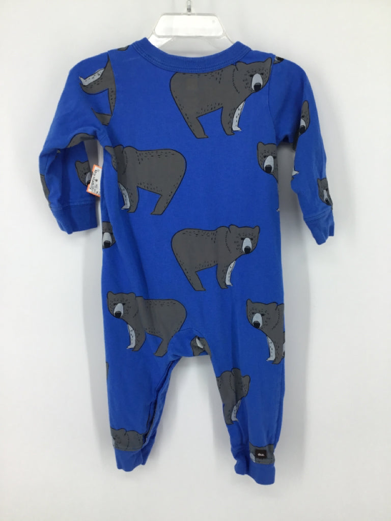 Tea Child Size 9-12 Months Blue Animals Outfit - boys