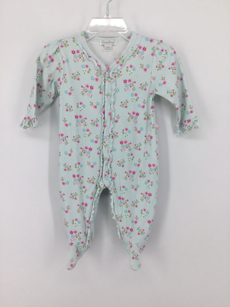 Kissy Kissy Child Size 3-6 Months Blue Sleepers