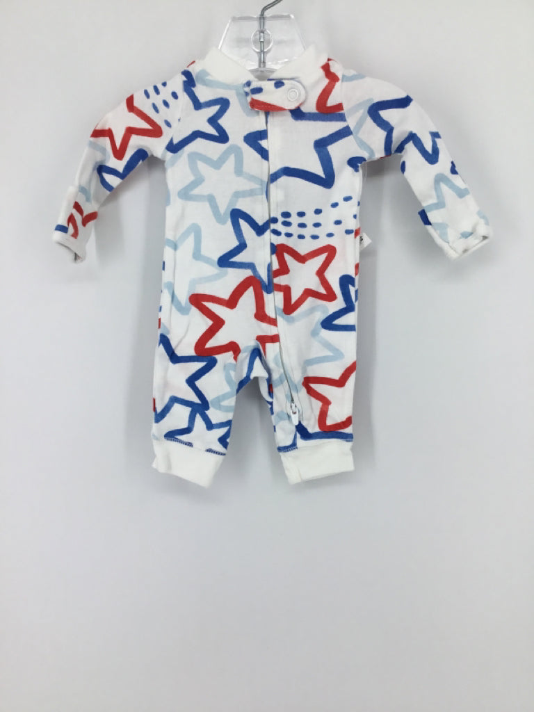 Carter's Child Size Preemie Blue Stars & Stripes Pajamas