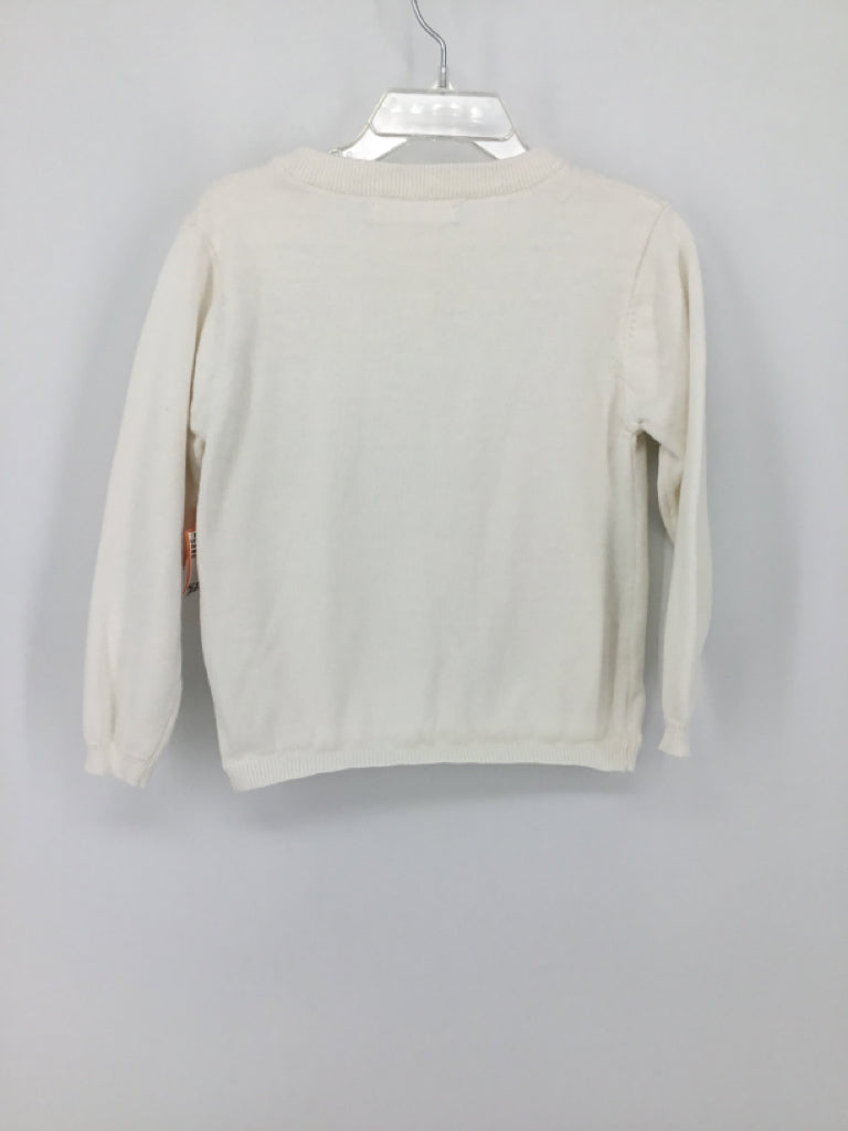 campure Child Size 4 White Sweater - girls