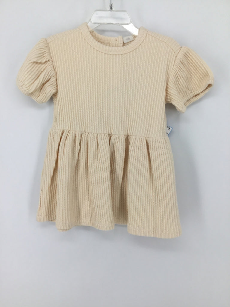H & M Child Size 18 Months Cream Dress - girls