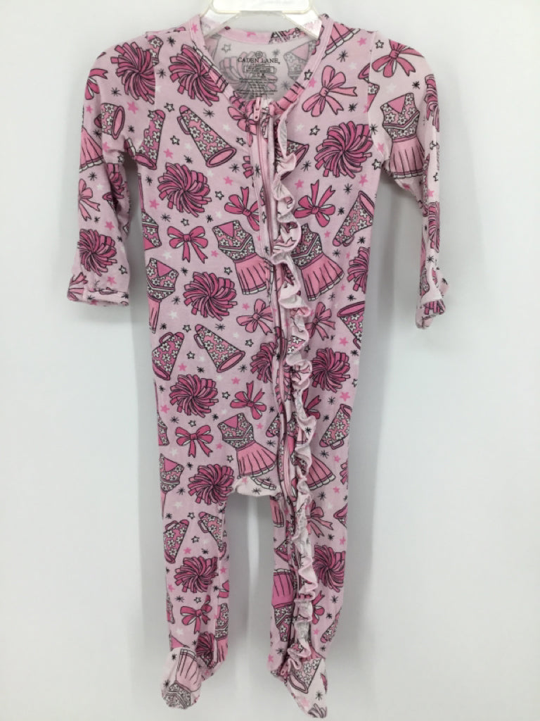 Caden Lane Child Size 6-9 Months Pink Sleepers