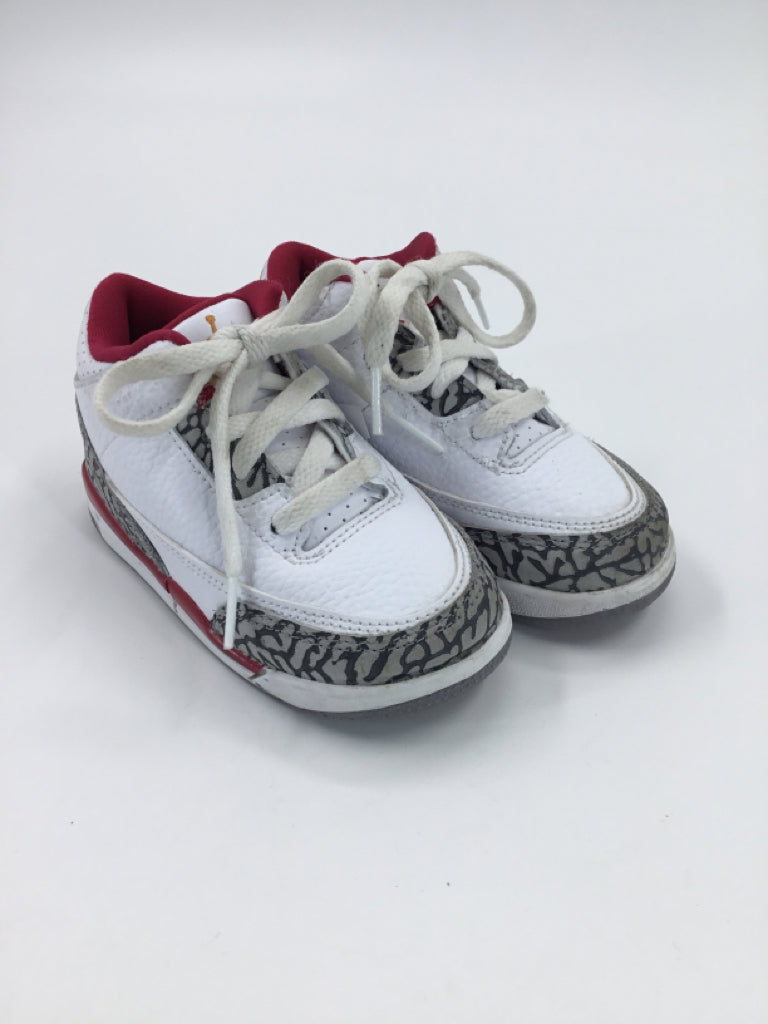 Air Jordan Child Size 8 Toddler White Sneakers