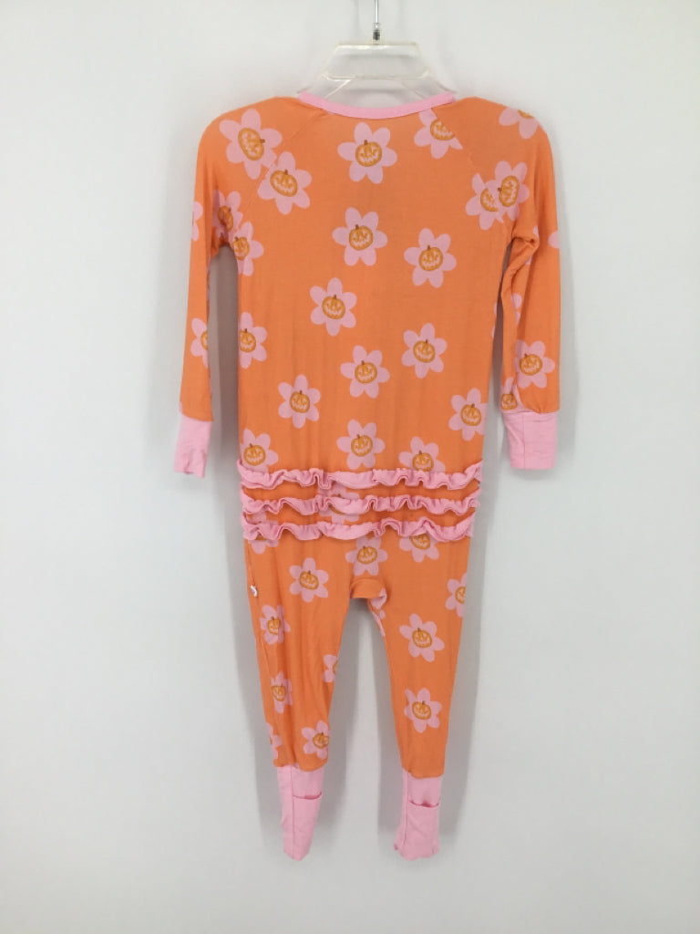 Poppy Kids Co. Child Size 18-24 Months Orange Halloween Pajamas