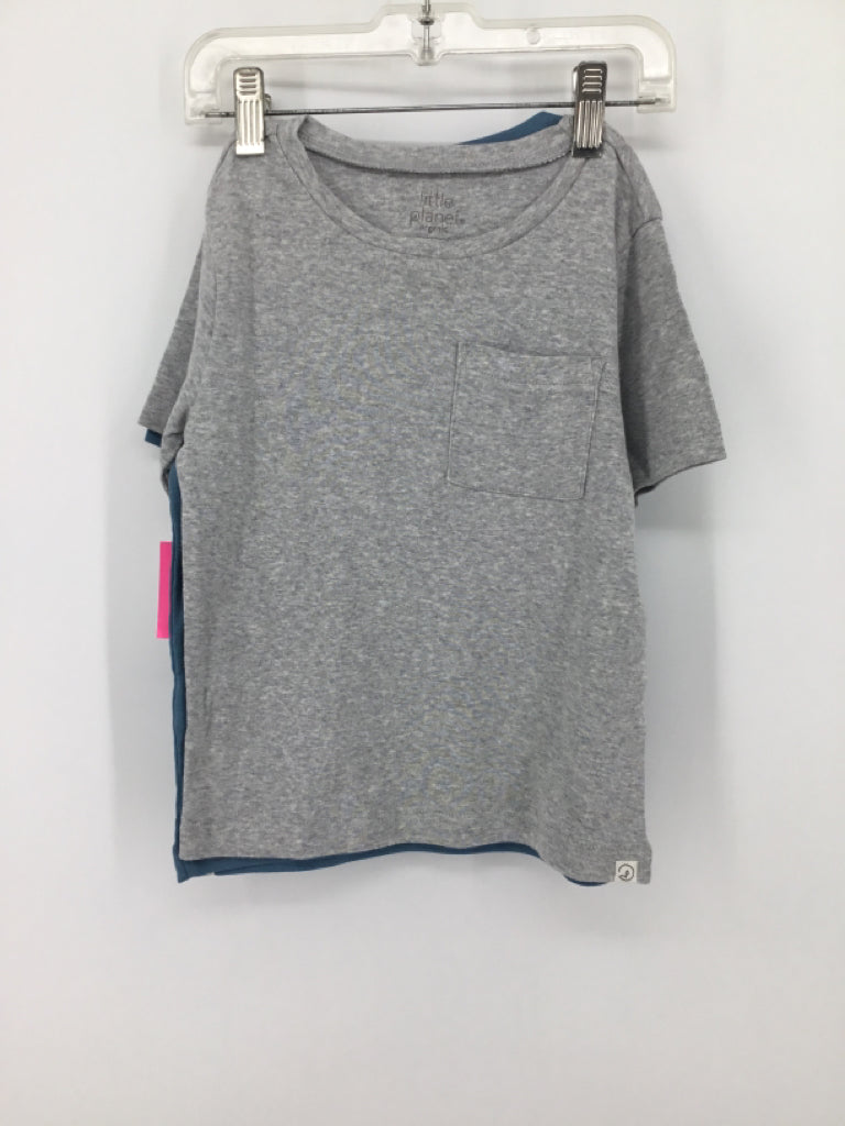 Little Planet Child Size 5 Blue Solid T-shirt - boys