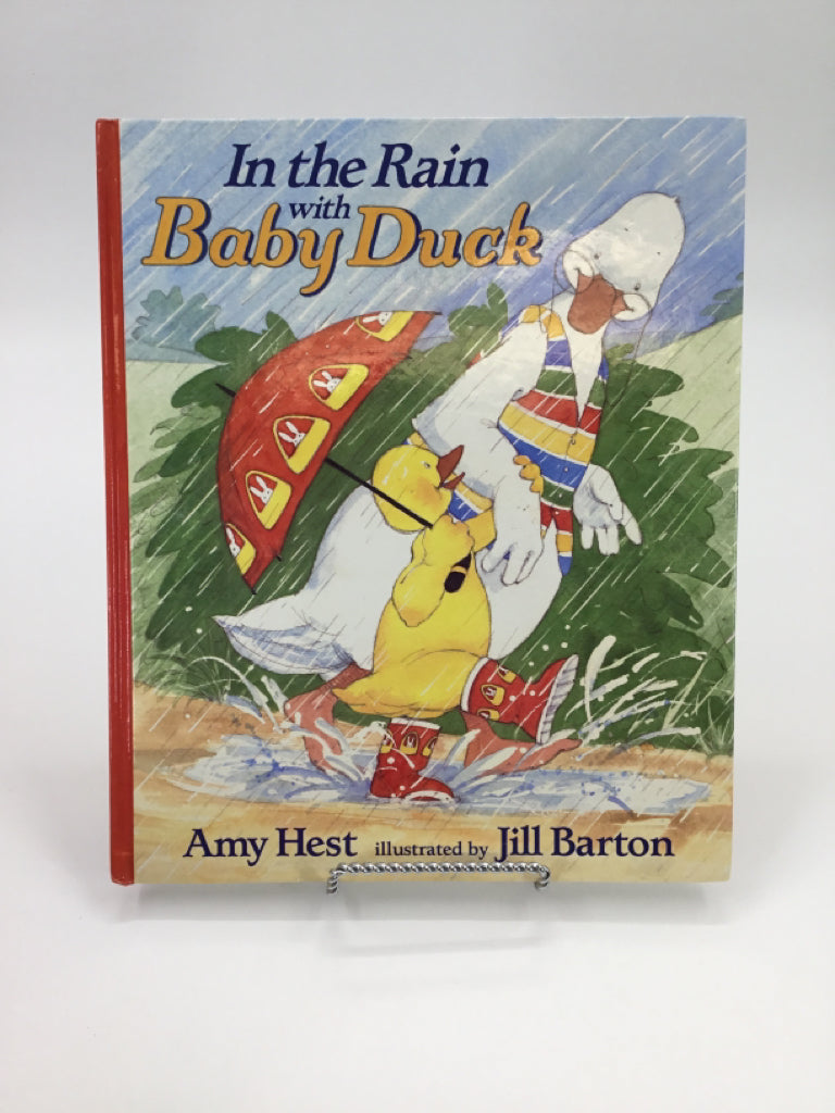 In the Rain with Baby Duck Hardback Book