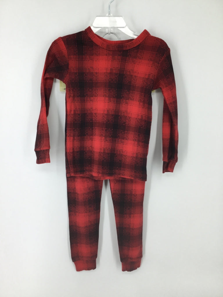 Baby Gap Child Size 3 Red Plaid Pajamas - boys