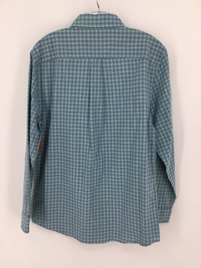 vineyard vines Child Size 12 Blue Checkered Shirt - boys