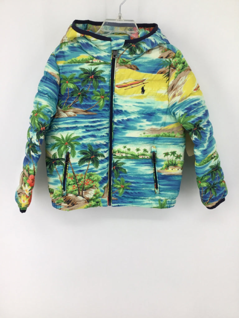 Ralph Lauren Child Size 5 Blue Print Outerwear - boys
