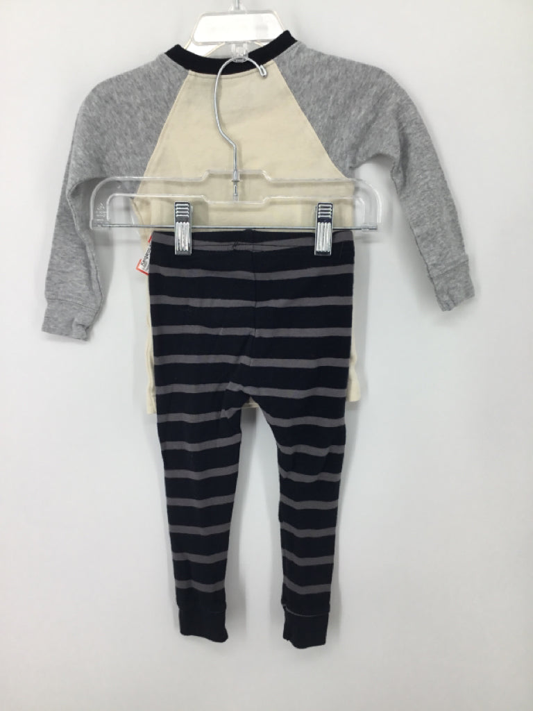 Just One You Made by Carters Child Size 18 Months Gray Print Pajamas - boys
