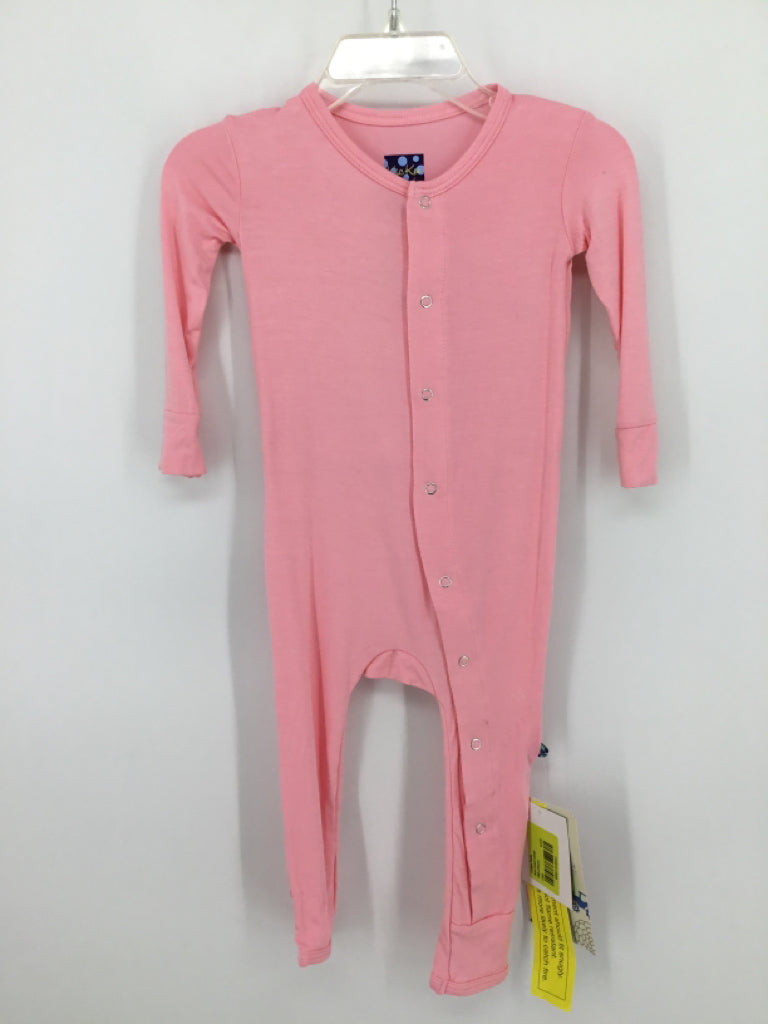 Kickee Pants Child Size 9-12 Months Pink Pajamas - girls