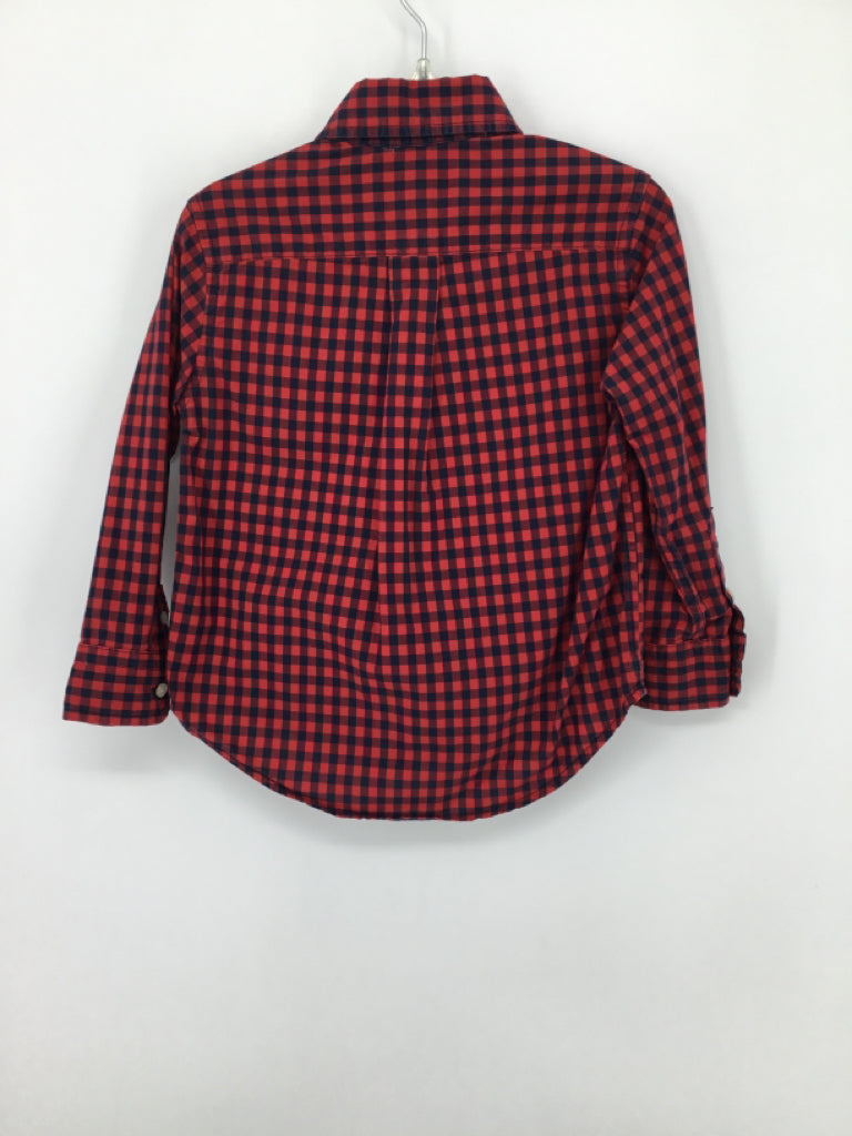 Ralph Lauren Child Size 2 Red Gingham Shirt - boys
