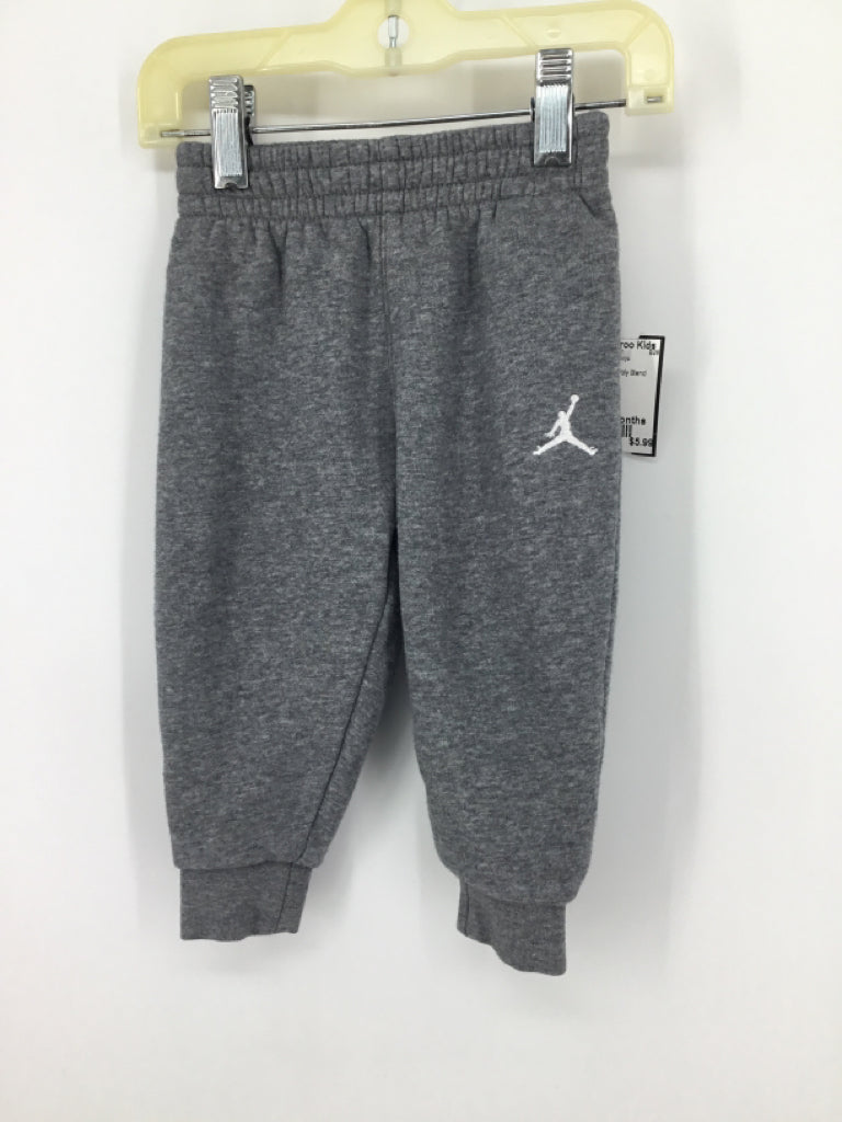 Air Jordan Child Size 12 Months Gray Solid Sweatpants - boys