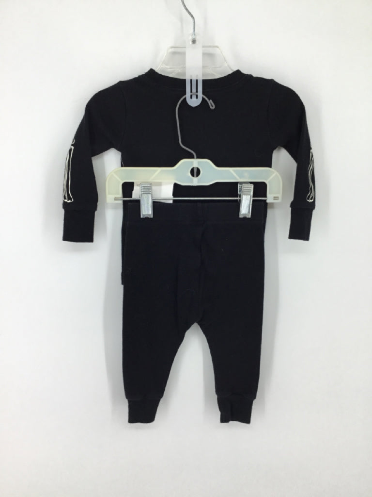 Old Navy Child Size 6-12 Months Black Halloween Pajamas