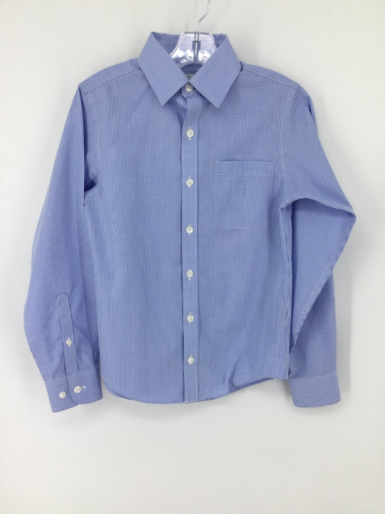 Class Club Child Size 10 Blue Checkered Shirt - boys