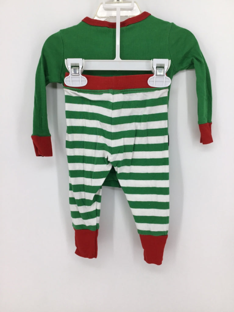 Wonder Shop Child Size 18 Months Green Christmas Pajamas