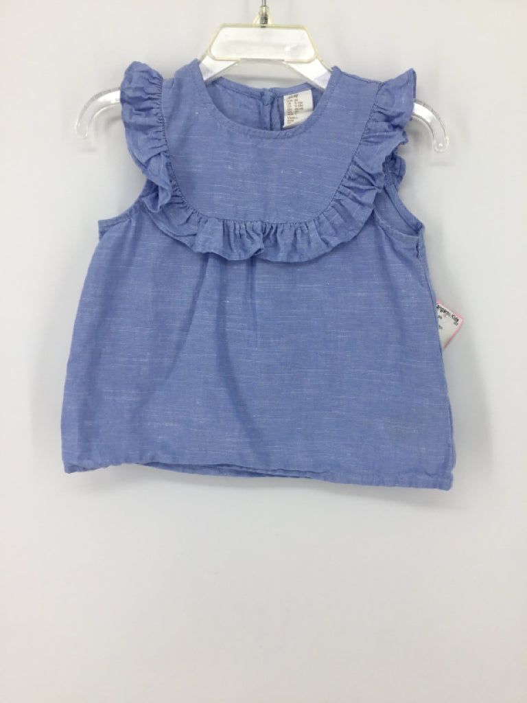 H & M Child Size 9-12 Months Blue Tank top - girls