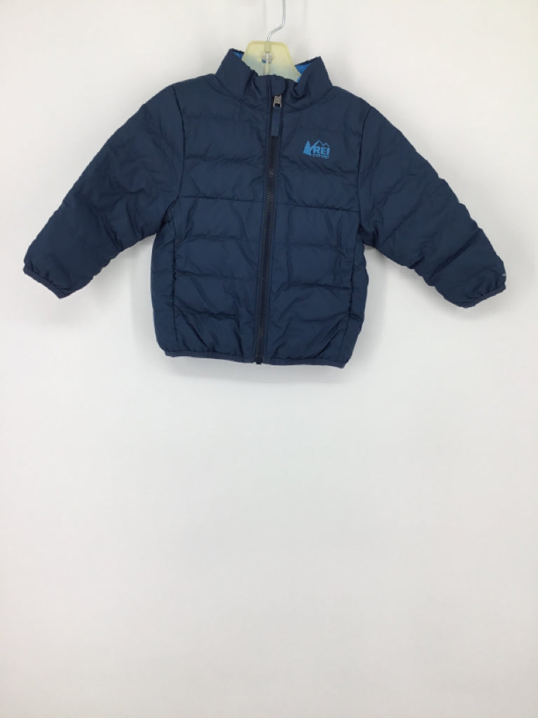 REI Child Size 2 Blue Solid Outerwear - boys