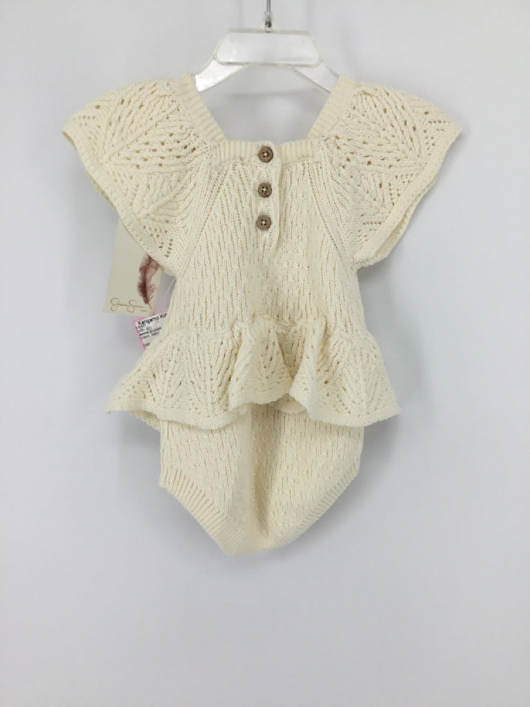 Jessica Simpson Child Size 3-6 Months Cream Outfit - girls