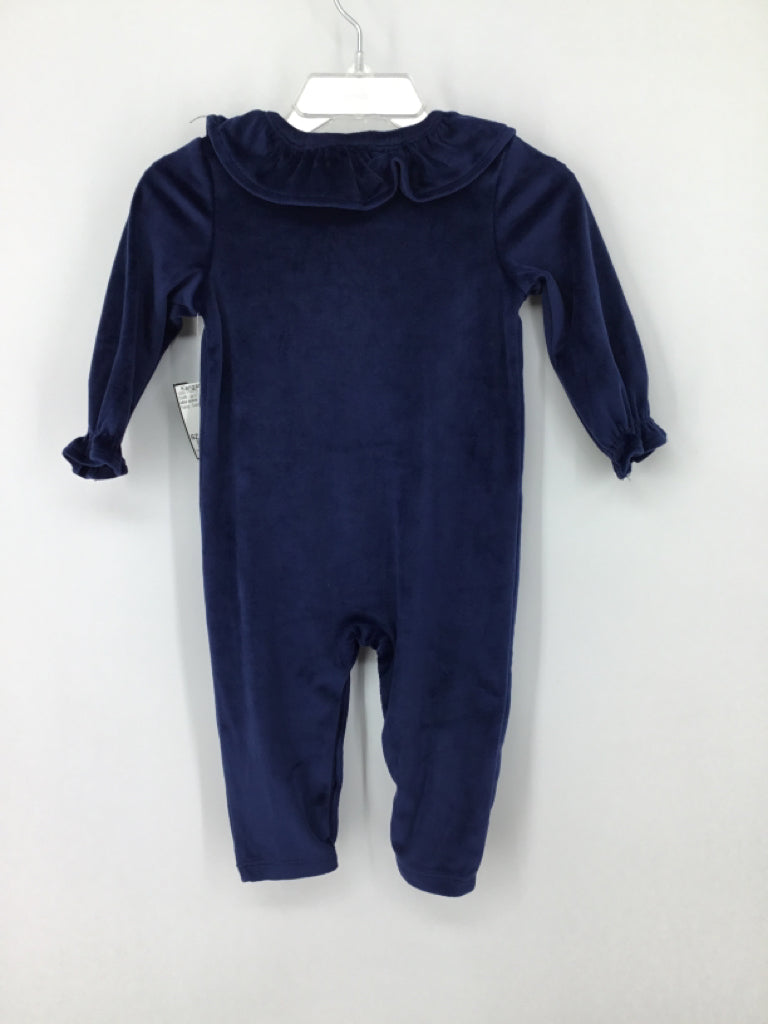 okie dokie Child Size 6 Months Navy Outfit - girls