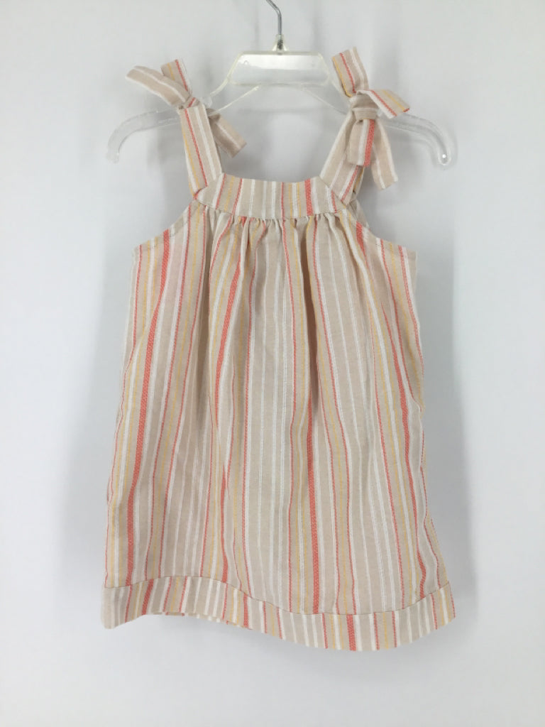 Copper Key Child Size 2 Tan Dress - girls