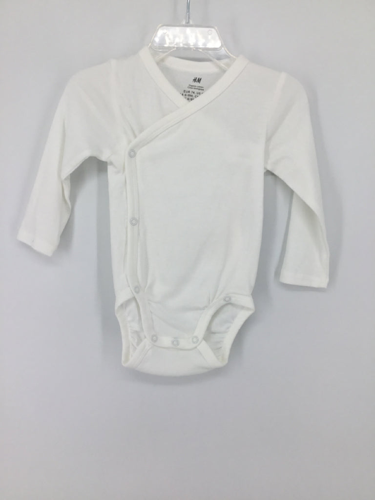 H & M Child Size 9 Months White Onesie