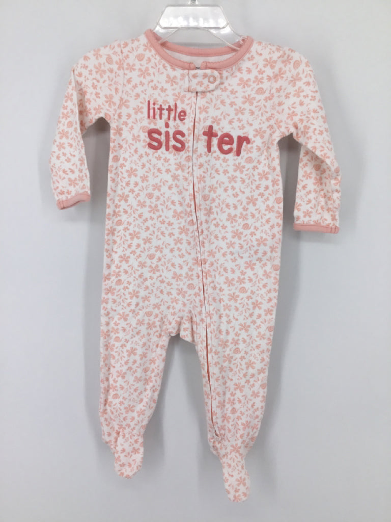 Child of Mine Child Size 6-9 Months Pink Sleepers