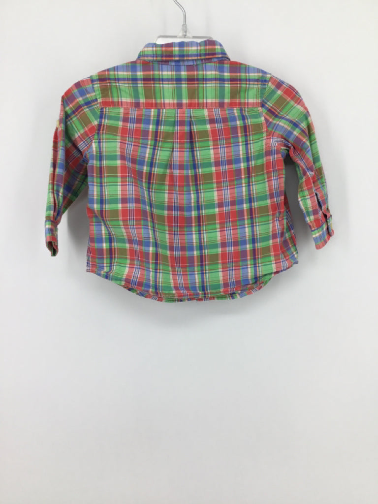 Ralph Lauren Child Size 6 Months Multi-Color Plaid Shirt - boys