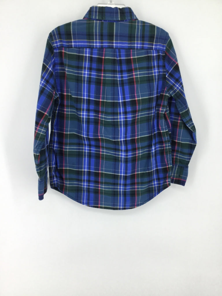 Crewcuts Child Size 4 Blue Plaid Shirt - boys