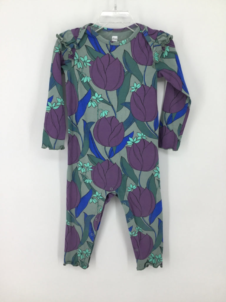Tea Child Size 18-24 Months Green Outfit - girls