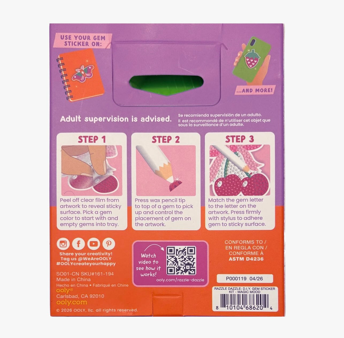 Ooly - Mini Razzle Dazzle DIY Gen Sticker Kit (Magic Mood)