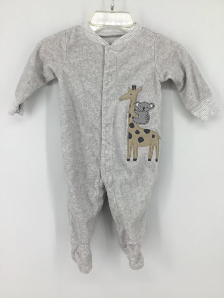 Carter's Child Size 3 Months Gray Sleepers