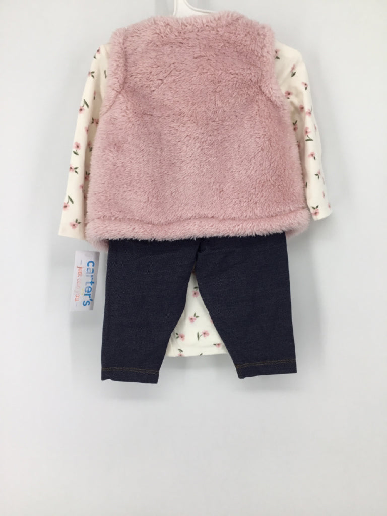 Just One You Made by Carters Child Size 6 Months Pink Outfit - girls
