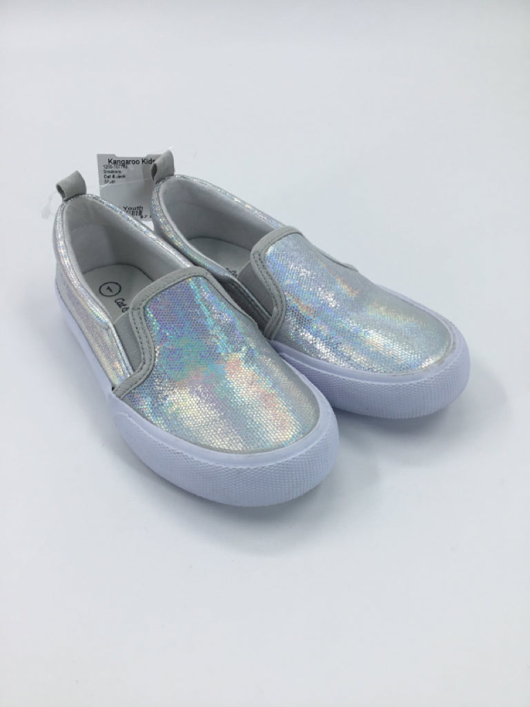 Cat & Jack Child Size 1 Youth Silver Sneakers