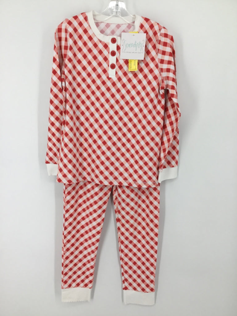 Serendipity by Shrimp and Grits Child Size 9 Red Pajamas - girls