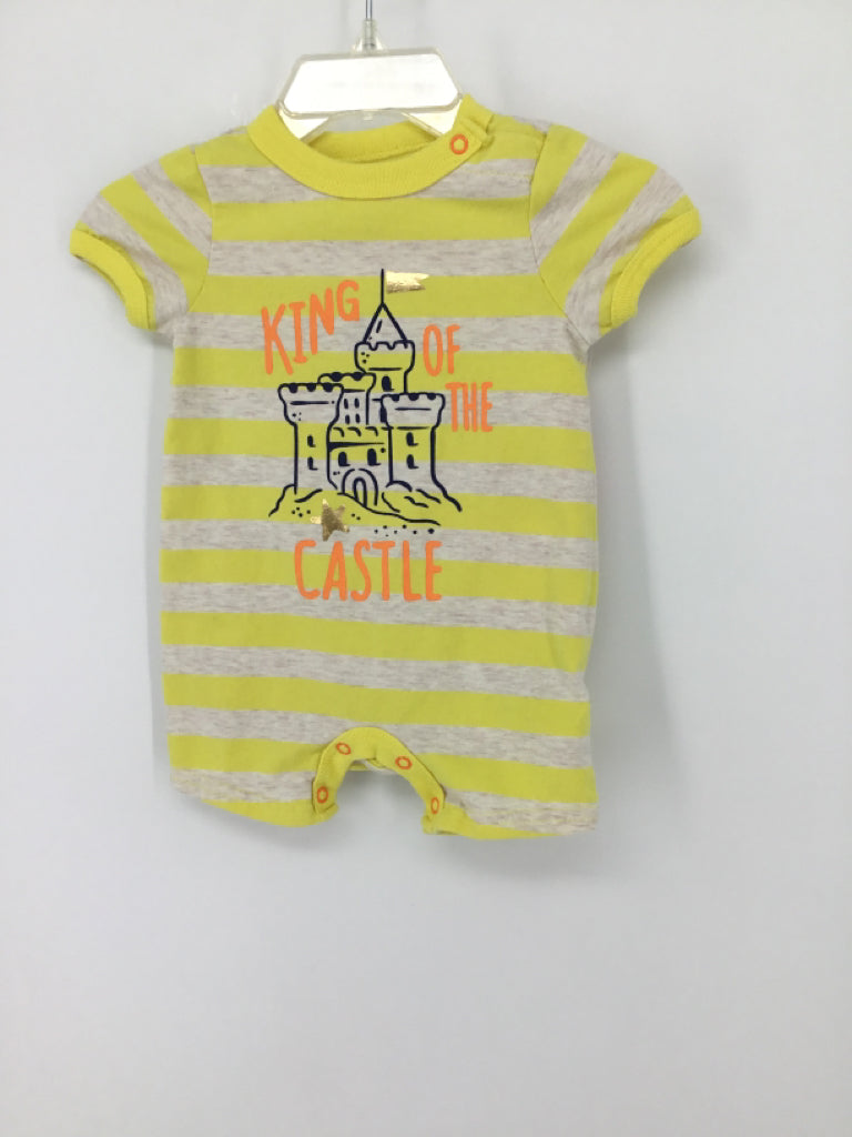 Cat & Jack Child Size Newborn Yellow screen printed Outfit - boys