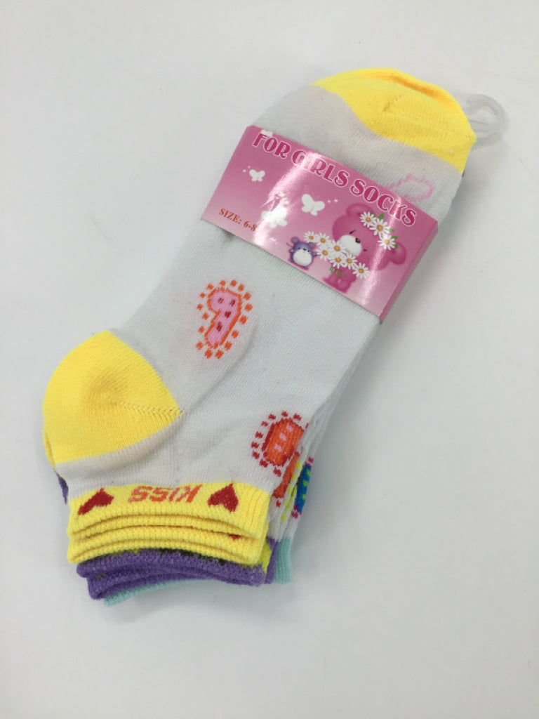 brandless Child Size 6 Multi-Color Socks - girls