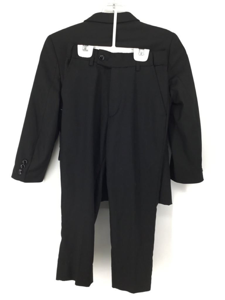 Perry Ellis Child Size 8 Black Solid Suit - boys