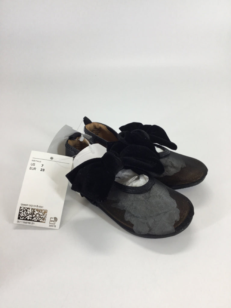 H & M Child Size 7 Toddler Black Dress Shoes