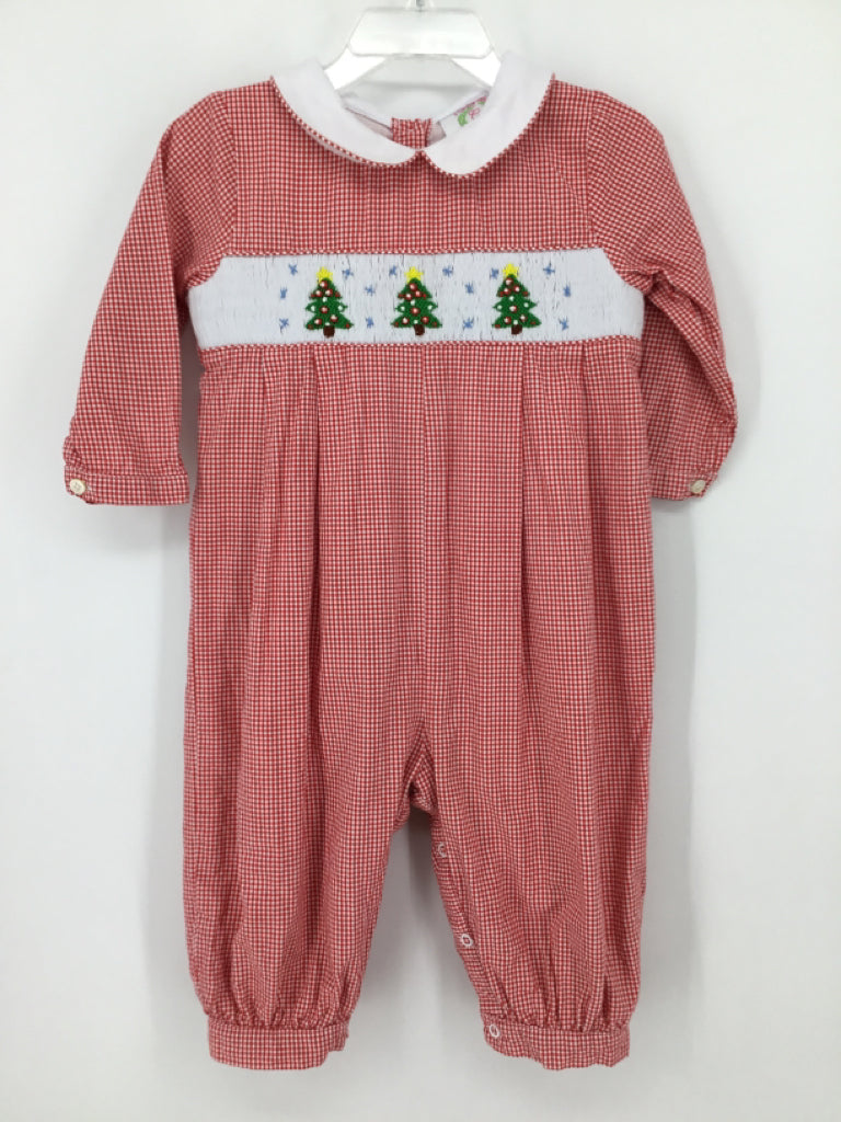 Cecil and Lou Child Size 18 Months Red Christmas Outfit