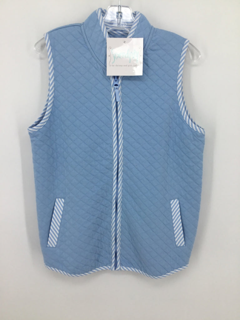 Serendipity by Shrimp and Grits Child Size 9 Blue Solid Vest - boys